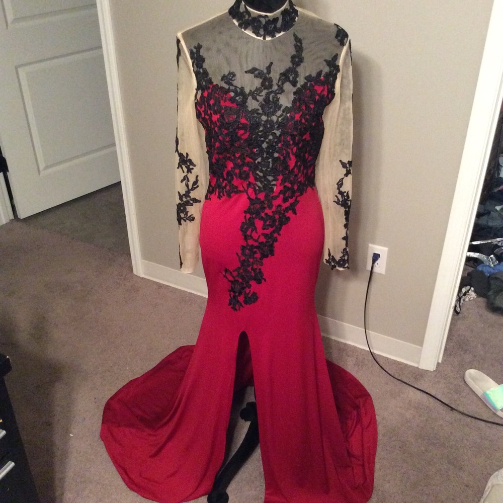 Floor length prom dress